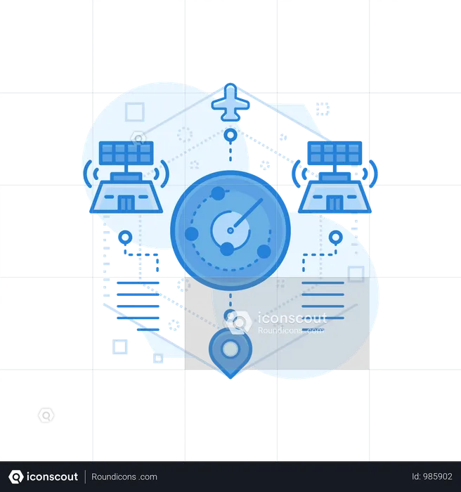 Radar de vuelo  Ilustración