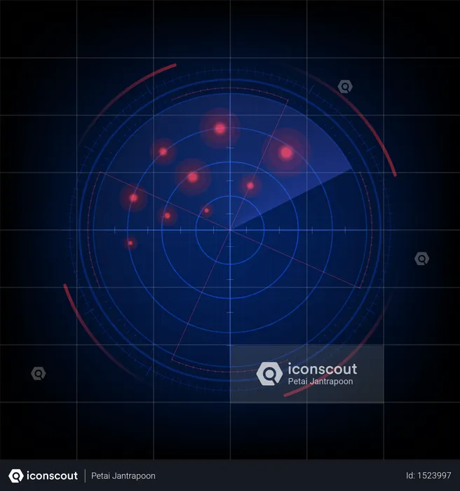 Radar screen  Illustration