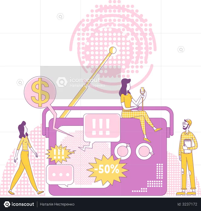 Radio advertising  Illustration