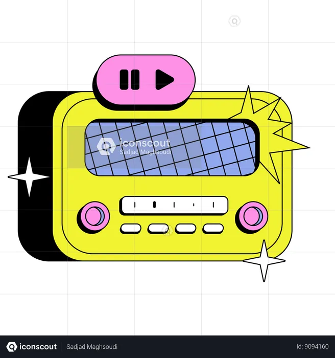 Radio sound  Illustration
