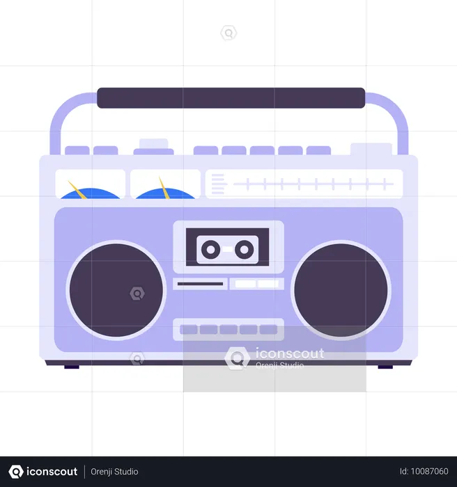 Radio tape  Illustration