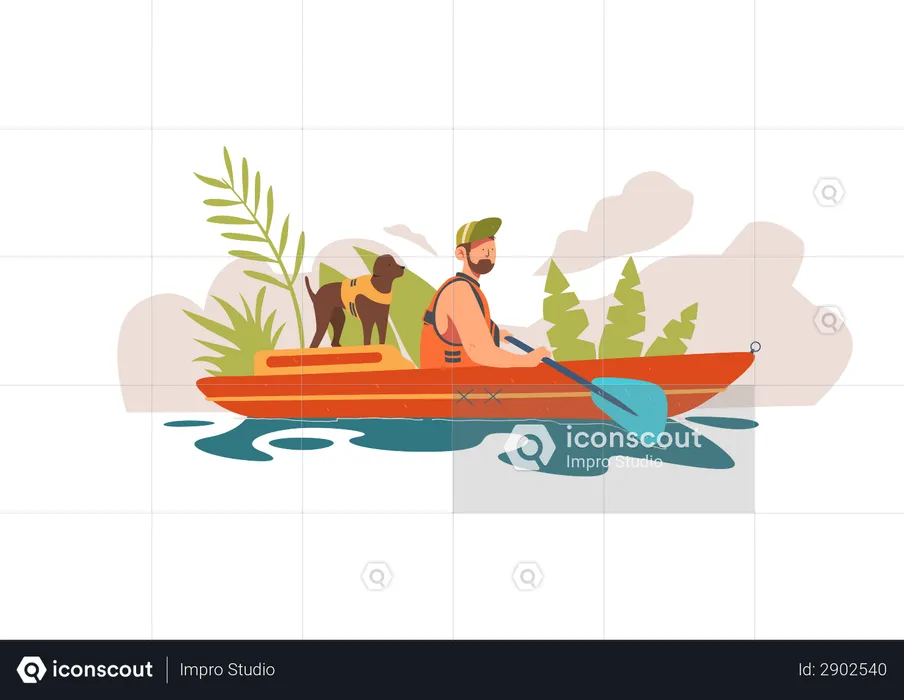 Rafting  Illustration