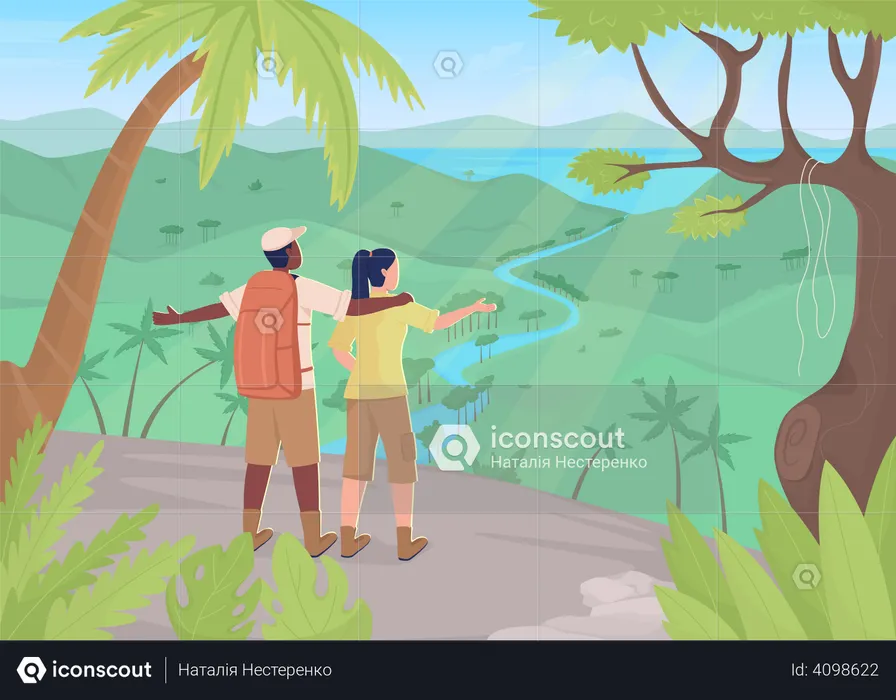 Rainforest destination  Illustration