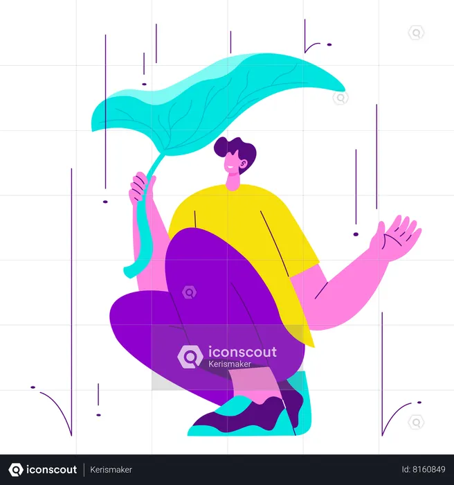 Raining  Illustration