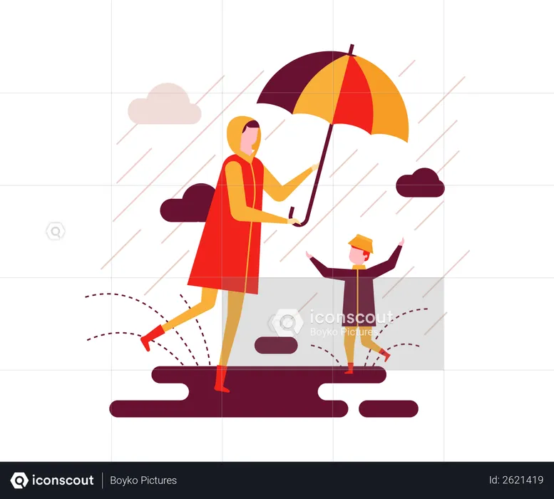 Rainy day  Illustration