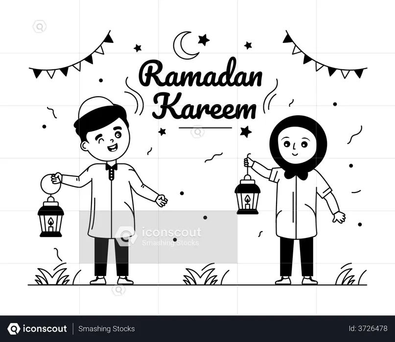 Ramadan Decorations  Illustration