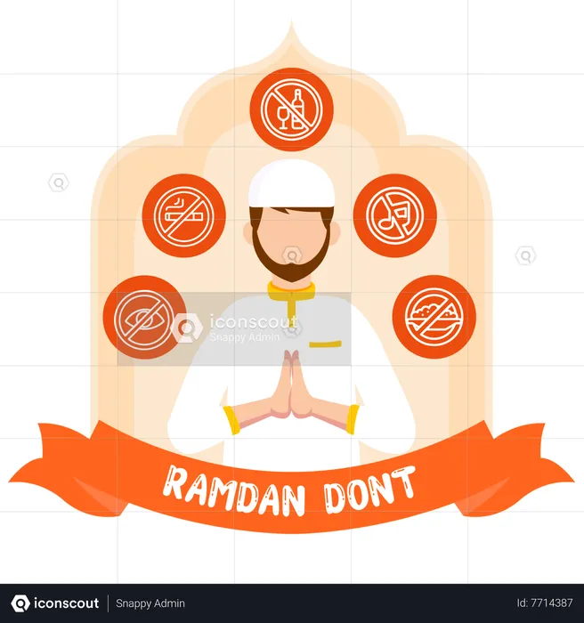Ramadan Dont  Illustration