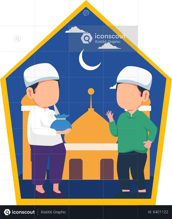 Ramadan-Feier  Illustration