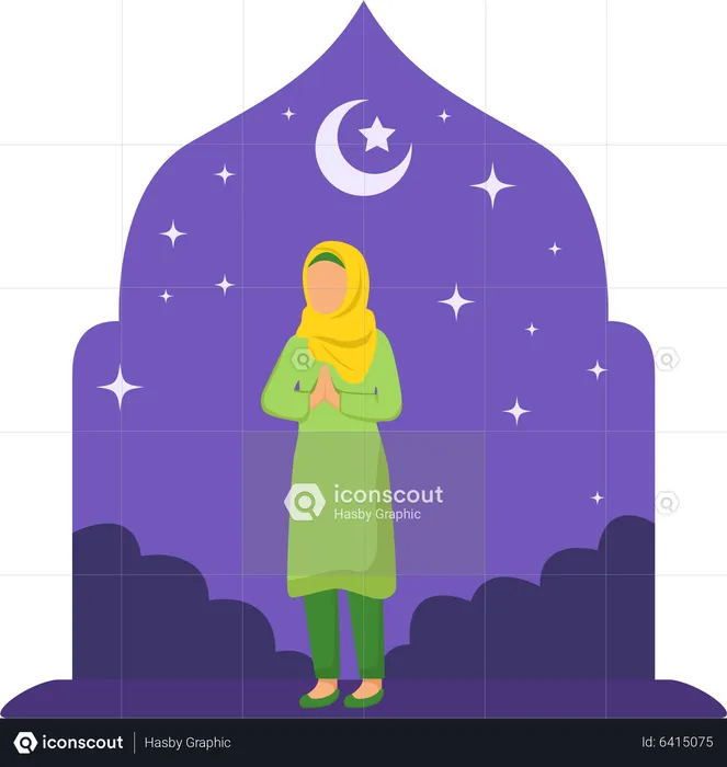 Ramadan-Gruß  Illustration