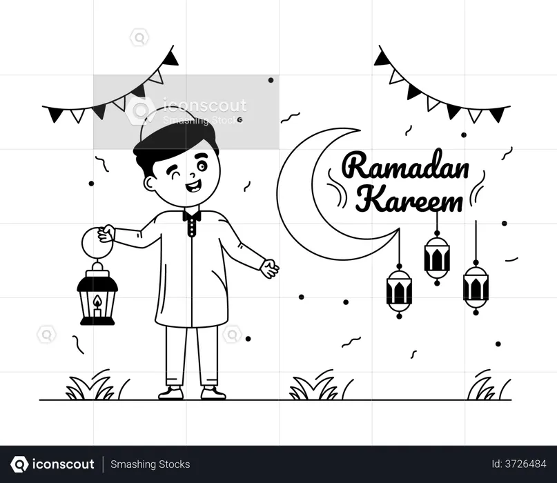 Ramadán Kareem  Ilustración