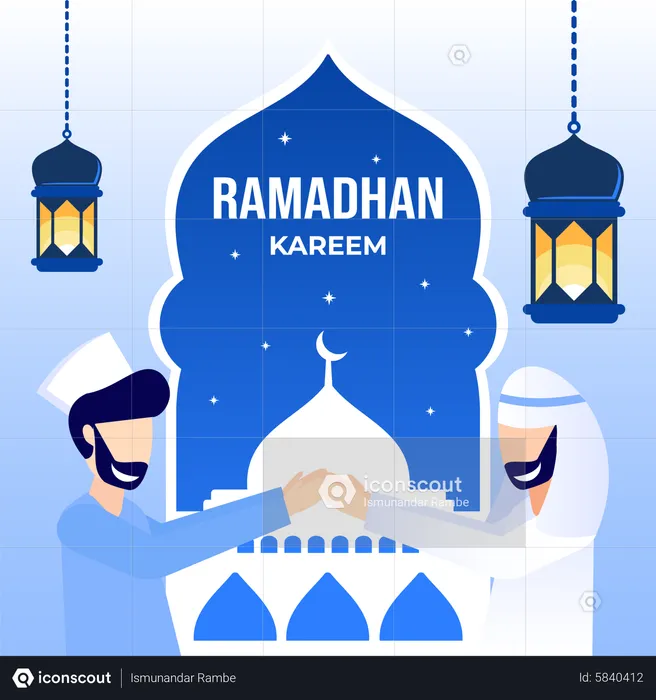 Ramadan Kareem Celebration  Illustration