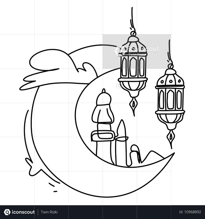 Ramadan-Laterne  Illustration