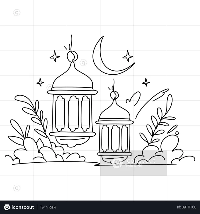 Ramadan Lights  Illustration