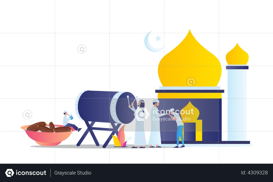 Ramadan Night  Illustration