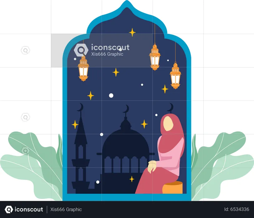 Ramadan night  Illustration