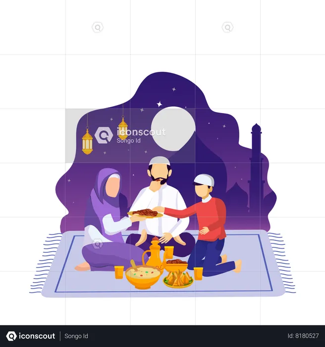 Ramadan Party  Illustration