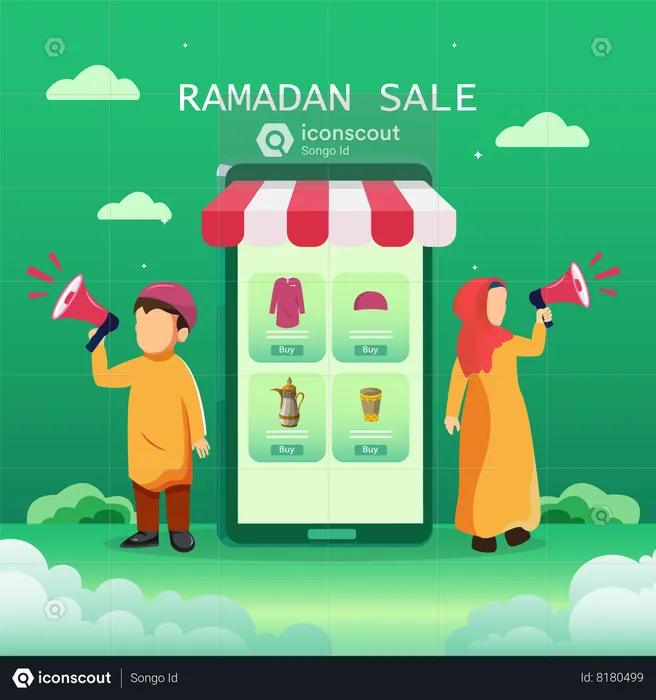 Ramadan Sale  Illustration