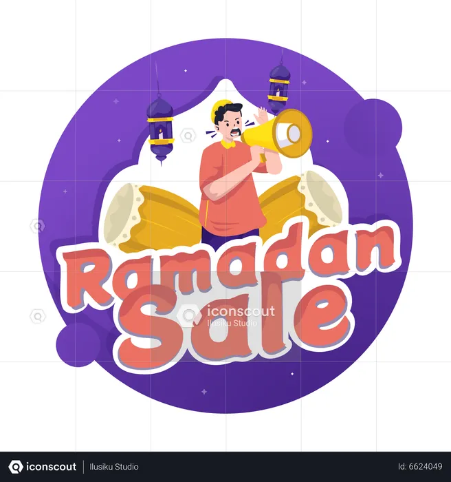 Ramadan sale promotion  Illustration