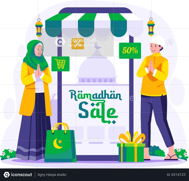 Venta de Ramadán  Ilustración