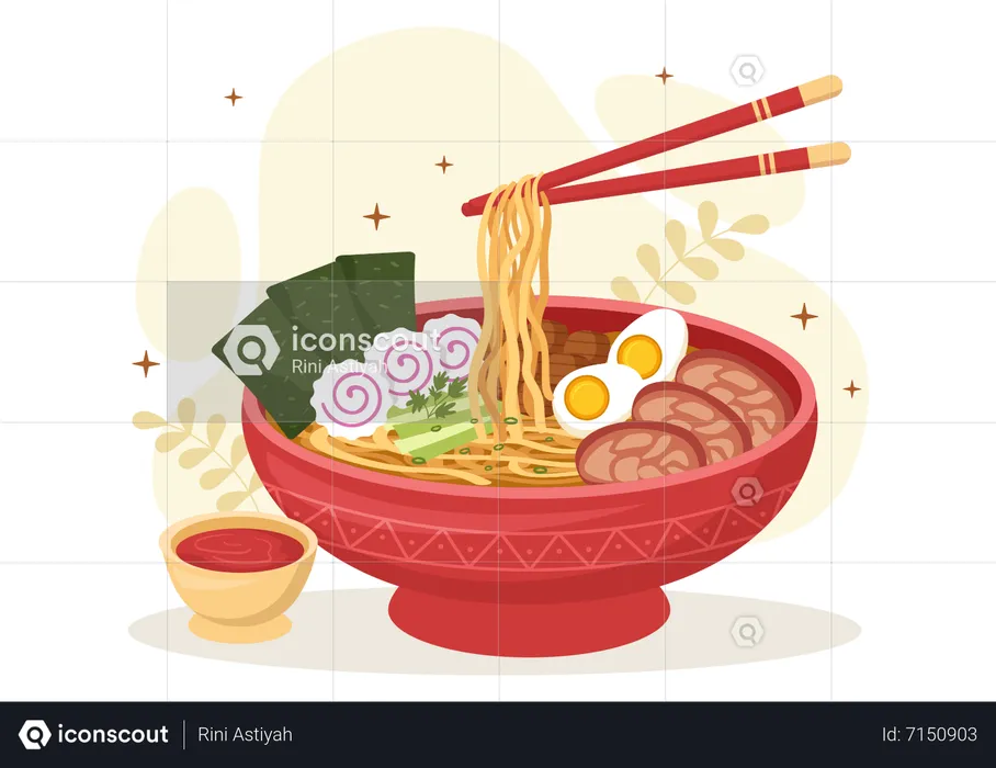 Ramen Noodle  Illustration