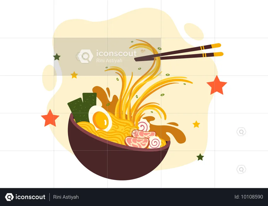 Ramen Soup  Illustration