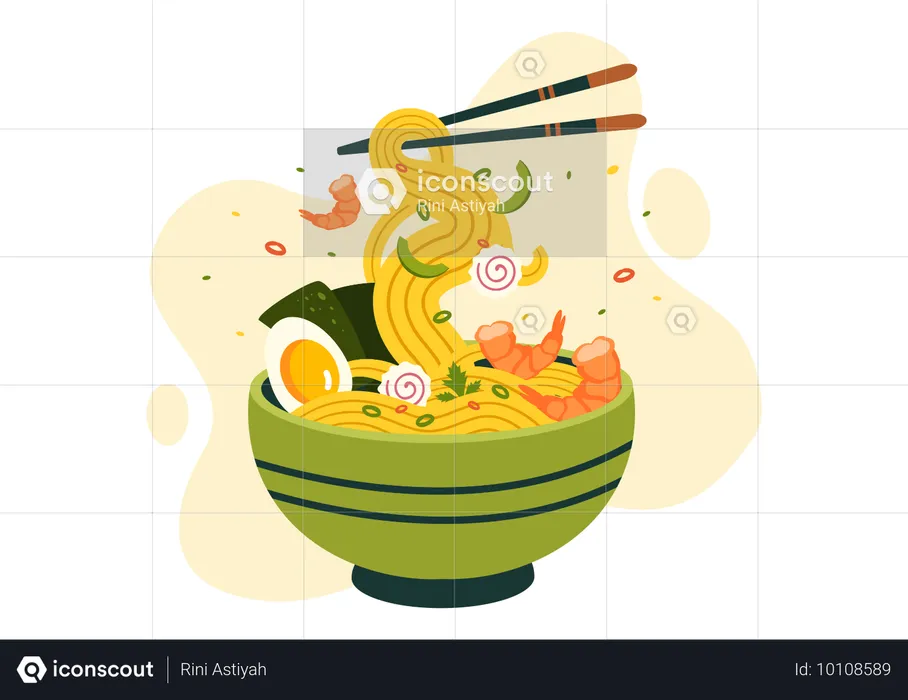 Ramen Soup  Illustration