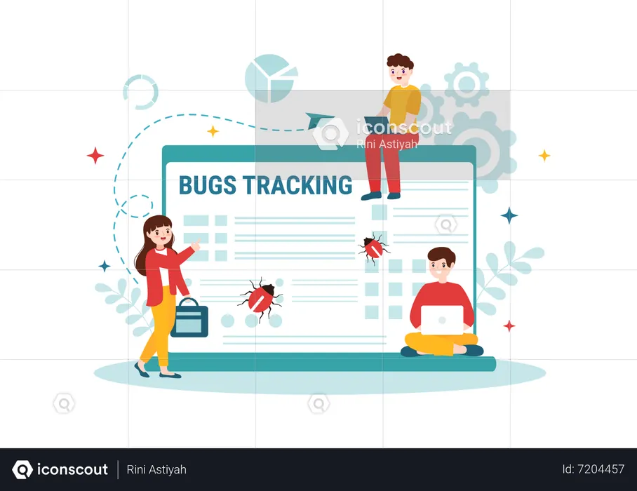 Rastreamento de bugs  Ilustração