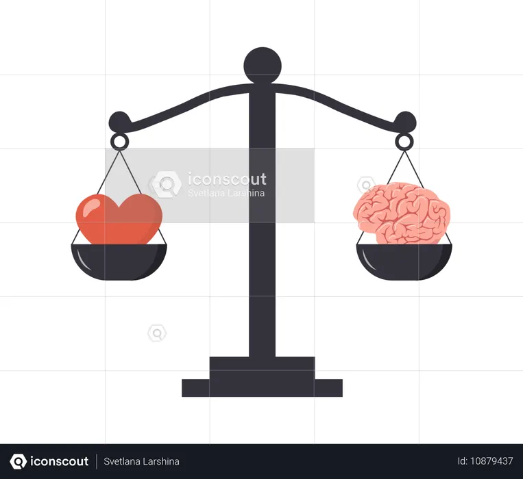 Rational Reasonable And Emotional Choice  Illustration