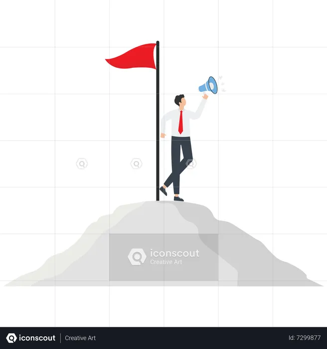 Reach the top  Illustration