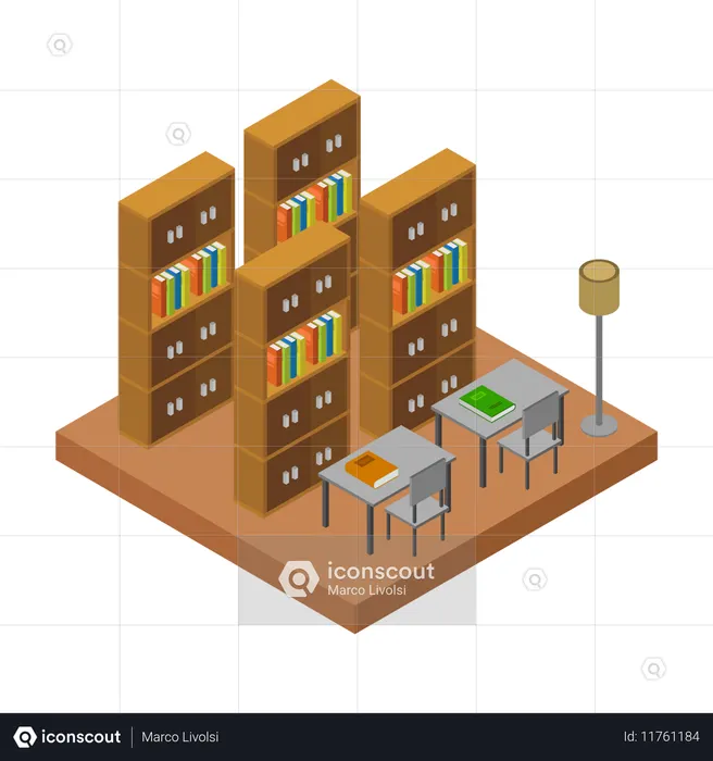 Reading area  Illustration