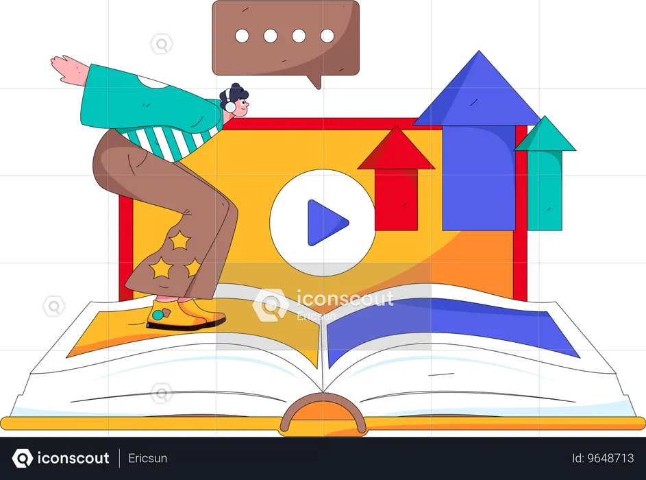 Reading Habit  Illustration