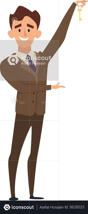 Real Estate Agent  Illustration