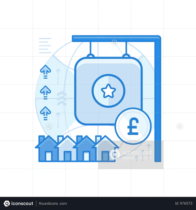 Real Estate British Pound  Illustration