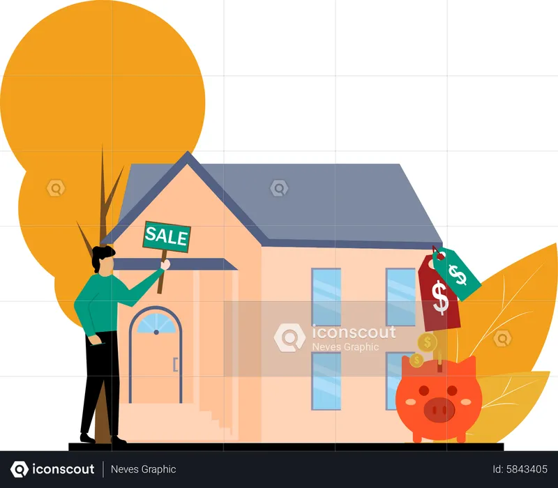 Real Estate for sale  Illustration