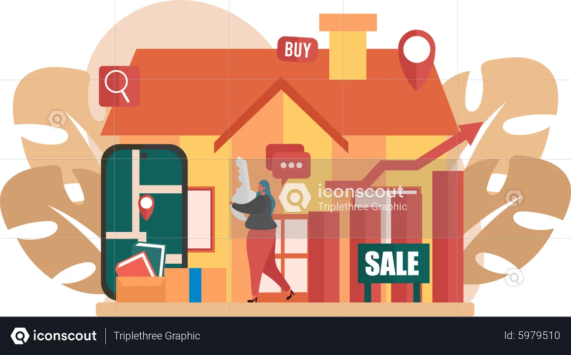 Real Estate  Illustration