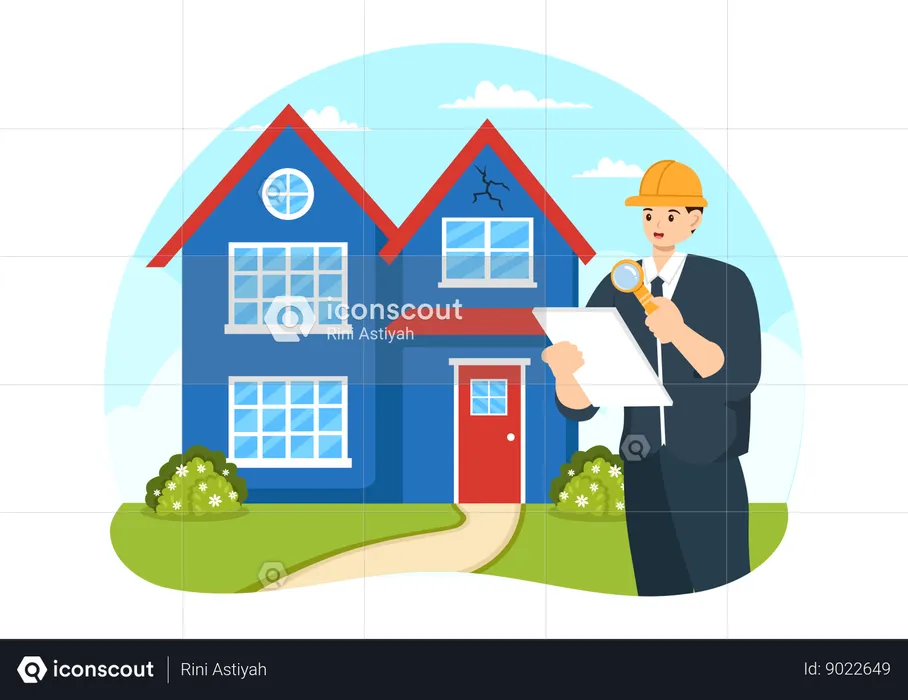 Real Estate Inspector  Illustration