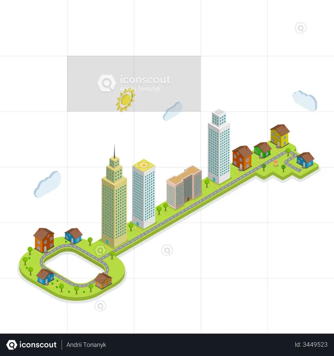 Real-estate Investment key  Illustration