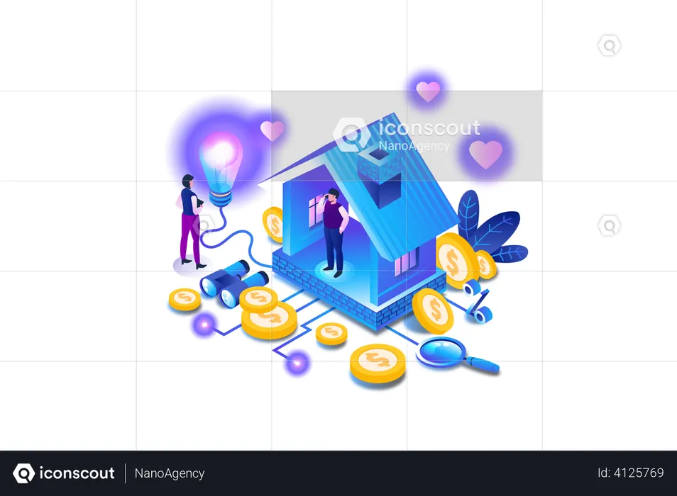 Real Estate Investor  Illustration