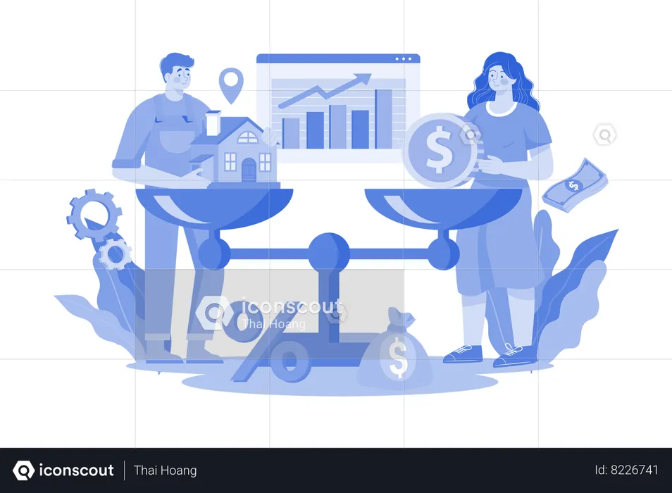 Real Estate Market  Illustration