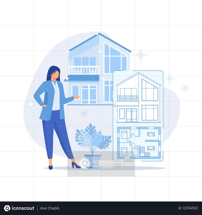 Real estate marketing  Illustration