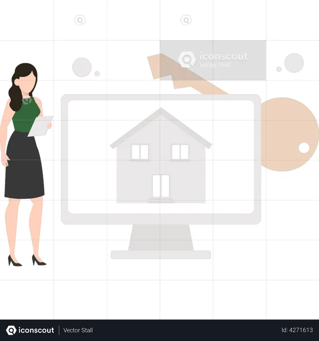 Real estate marketplace  Illustration