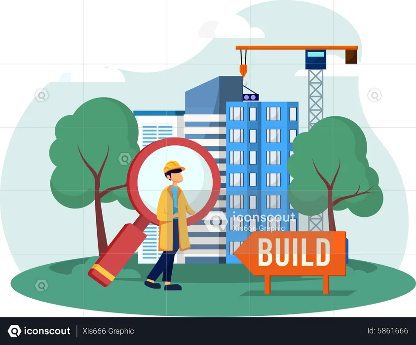 Real estate site  Illustration