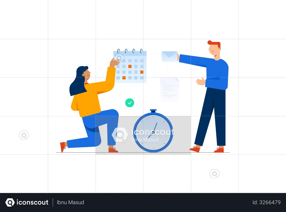 Real Time Schedule  Illustration