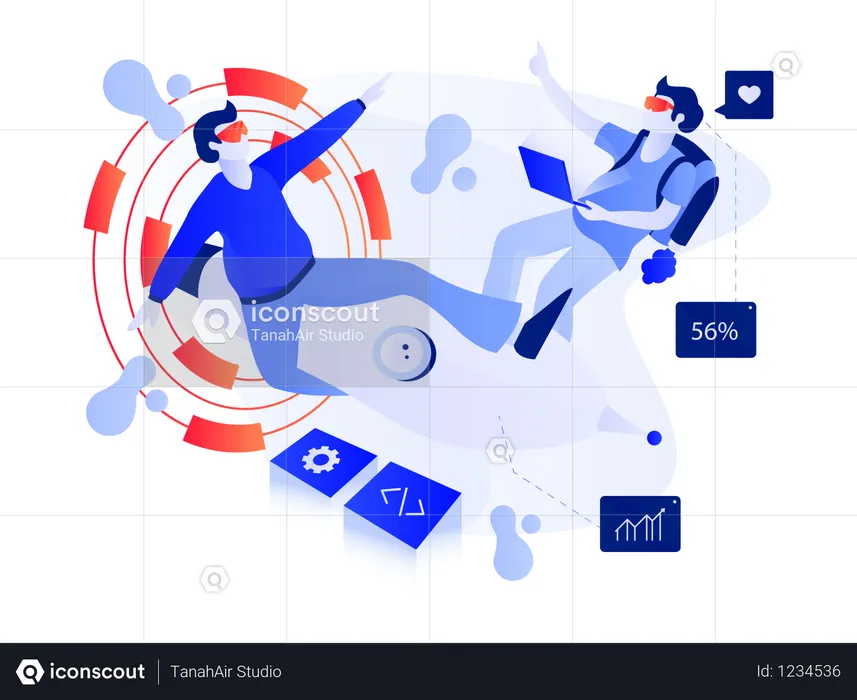 Réalité virtuelle  Illustration