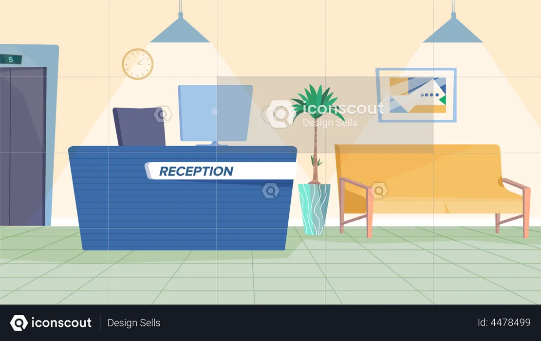 Reception interior  Illustration