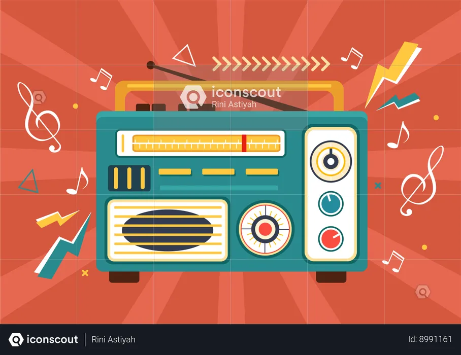 Radio receptor  Ilustración