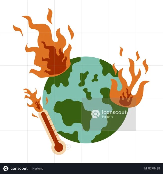 Le réchauffement climatique  Illustration