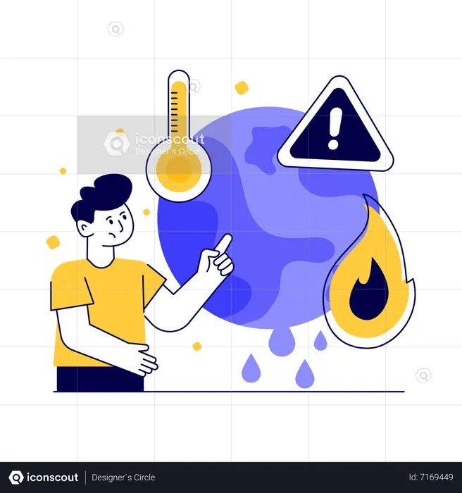 Le réchauffement climatique  Illustration