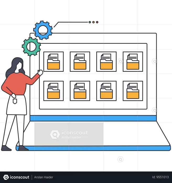 Records Management  Illustration