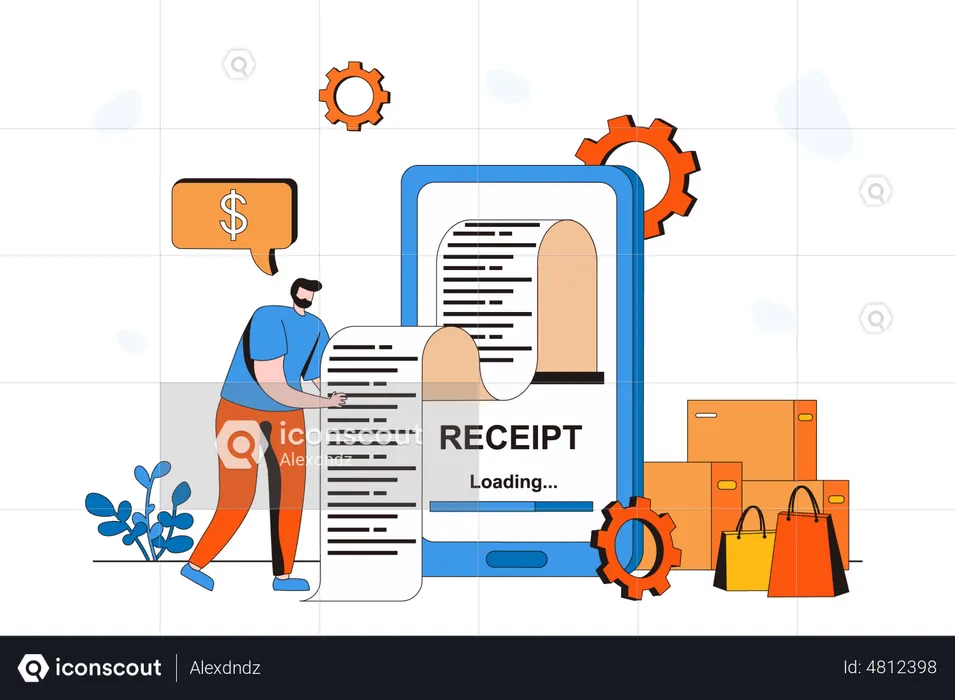 Reçu  Illustration